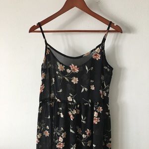 Vintage Dark Floral Dress